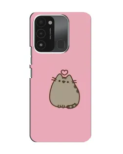 Чохол для TECNO Spark 8C з картинкою «Pusheen серце»