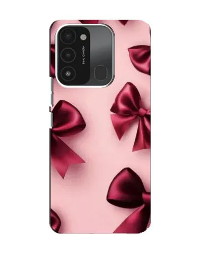 Чохол для TECNO Spark 8C з картинкою «Бордовий атлас»