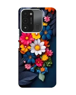 Чехол для TECNO Spark 8C с картинкой «Цветочная феерия»