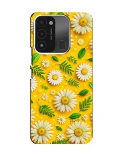 Чехол для TECNO Spark 8C с картинкой «Ромашковое солнце»