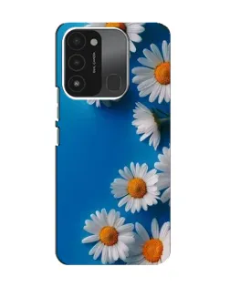 Чехол для TECNO Spark 8C с картинкой «Белоснежные маргаритки»