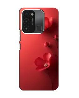 Чехол для TECNO Spark 8C с картинкой «Маковые соцветия»