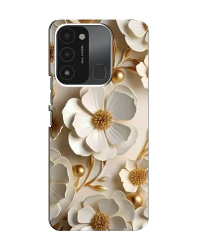 Чохол для TECNO Spark 8C з картинкою «Білі паперові квіти» Чохол для TECNO Spark 8C з картинкою «Білі паперові квіти»