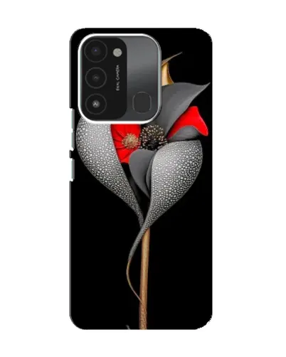 Чехол для TECNO Spark 8C с картинкой «Серебряный фантазийный цветок» Чехол для TECNO Spark 8C с картинкой «Серебряный фантазийный цветок»