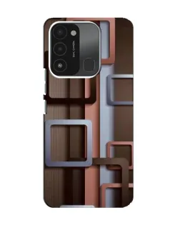 Чохол для TECNO Spark 8C з картинкою «Коричневі об'ємні квадрати» Чохол для TECNO Spark 8C з картинкою «Коричневі об'ємні квадрати»
