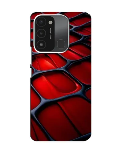 Чохол для TECNO Spark 8C з картинкою «Червона глянцева сітка»