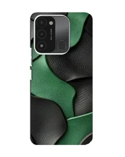 Чохол для TECNO Spark 8C з картинкою «Зелені шкіряні хвилі»