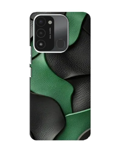 Чохол для TECNO Spark 8C з картинкою «Зелені шкіряні хвилі»