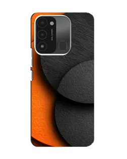 Чохол для TECNO Spark 8C з картинкою «Геометрія помаранчевих кіл»