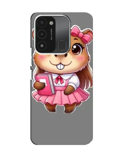 Чохол для TECNO Spark 8C з картинкою «Дівчинка капібара»