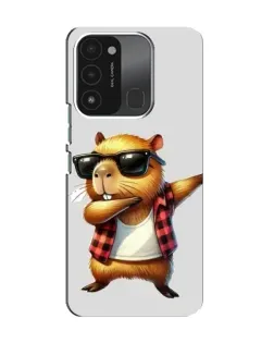 Чохол для TECNO Spark 8C з картинкою «Капібара репер даб»