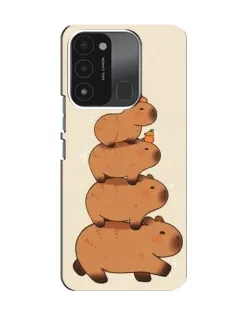 Чохол для TECNO Spark 8C з картинкою «Вежа з капібар»