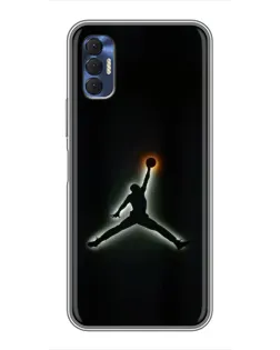 Чохол для TECNO Spark 8P з картинкою «Jordan Gradient Logo»