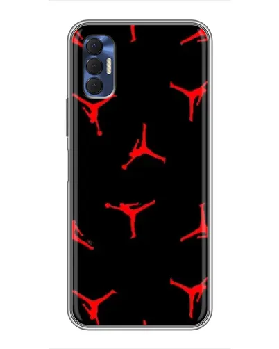 Чохол для TECNO Spark 8P з картинкою «Jordan Red Pattern»