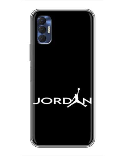 Чохол для TECNO Spark 8P з картинкою «Jordan White Logo»