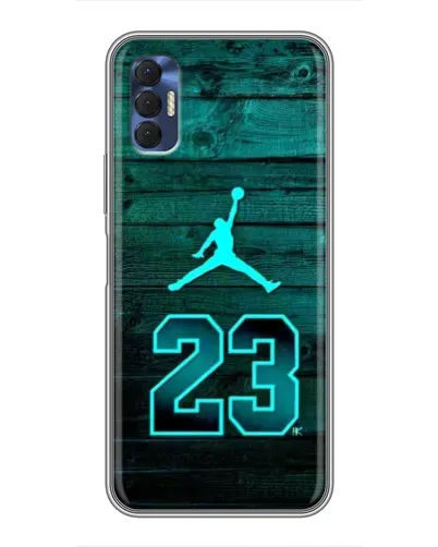 Чохол для TECNO Spark 8P з картинкою «Jordan Cyan 23»