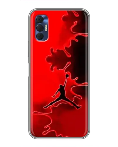 Чохол для TECNO Spark 8P з картинкою «Jordan Red Smoke»
