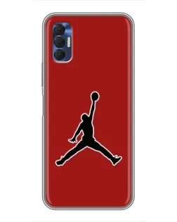 Чохол для TECNO Spark 8P з картинкою «Jordan Red Back»