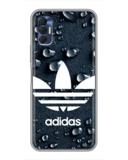 Чохол для TECNO Spark 8P з картинкою «Adidas Trefoil Blue»