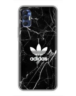 Чохол для TECNO Spark 8P з картинкою «Білий мармур Adidas»