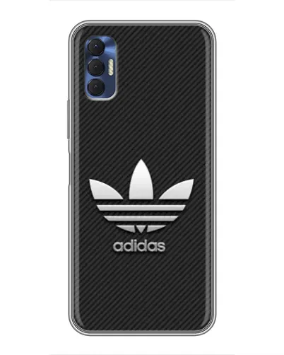 Чохол для TECNO Spark 8P з картинкою «Adidas Карбонова текстура» Чохол для TECNO Spark 8P з картинкою «Adidas Карбонова текстура»