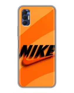Чохол для TECNO Spark 8P з картинкою «Помаранчевий драйв Nike»