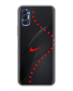 Чехол для TECNO Spark 8P с картинкой «Абстрактный дизайн Nike»