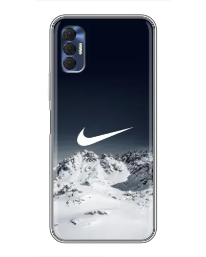 Чехол для TECNO Spark 8P с картинкой «Nike — зимние горы»