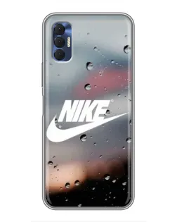Чехол для TECNO Spark 8P с картинкой «Nike в стиле ретро»