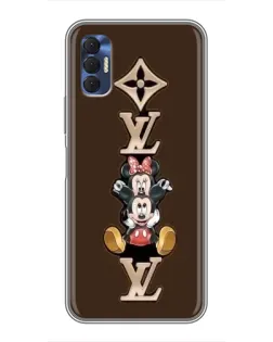 Чохол для TECNO Spark 8P з картинкою «LV та Міккі Маус»