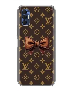 Чохол для TECNO Spark 8P з картинкою «LV з бантом»