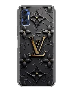 Чохол для TECNO Spark 8P з картинкою «Шкіряна текстура LV»