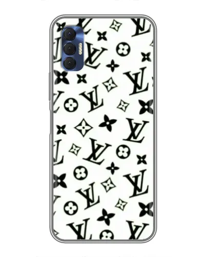 Чохол для TECNO Spark 8P з картинкою «Монохромний хаос LV» Чохол для TECNO Spark 8P з картинкою «Монохромний хаос LV»
