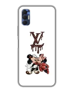 Чохол для TECNO Spark 8P з картинкою «LV та Міккі Маус»