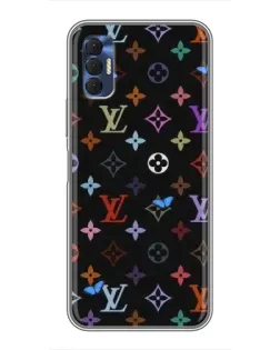 Чохол для TECNO Spark 8P з картинкою «Кольорова монограма LV»