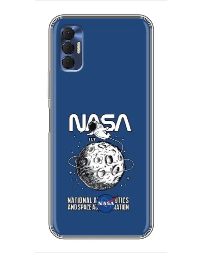 Чохол для TECNO Spark 8P з картинкою «NASA — місячна місія»