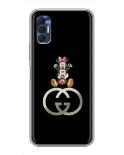 Чохол для TECNO Spark 8P з картинкою «Мінні Маус на лого»