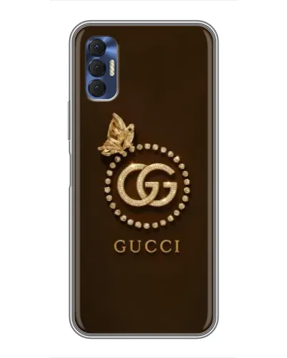 Чохол для TECNO Spark 8P з картинкою «Gucci — золотий метелик»