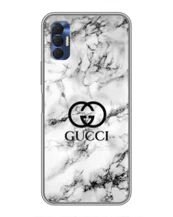 Чохол для TECNO Spark 8P з картинкою «Gucci — мармуровий шик»