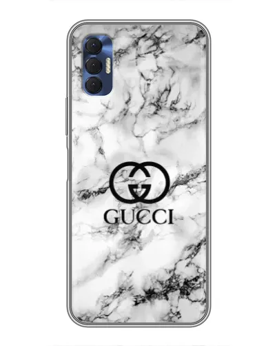 Чохол для TECNO Spark 8P з картинкою «Gucci — мармуровий шик»