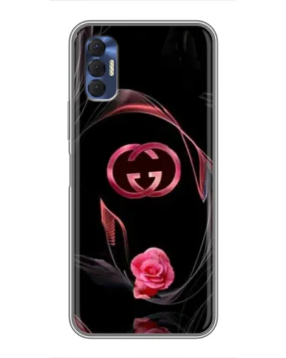 Чохол для TECNO Spark 8P з картинкою «Gucci — неонова троянда»