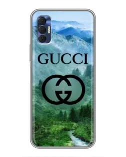Чохол для TECNO Spark 8P з картинкою «Gucci — гірський пейзаж»