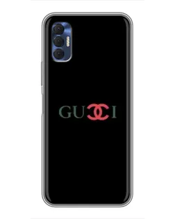 Чохол для TECNO Spark 8P з картинкою «Gucci — червоний градієнт»