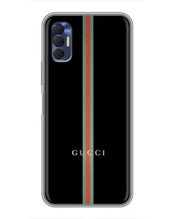 Чехол для TECNO Spark 8P с картинкой «Gucci — строгая линия»