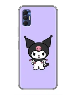 Чехол для TECNO Spark 8P с картинкой «Kuromi — нежный фиолетовый»