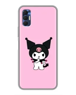 Чехол для TECNO Spark 8P с картинкой «Kuromi — розовая нежность»