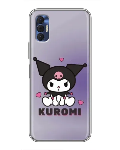 Чехол для TECNO Spark 8P с картинкой «Kuromi — фиолетовый арт»