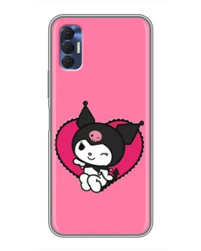 Чехол для TECNO Spark 8P с картинкой «Kuromi — любовь в сердце»