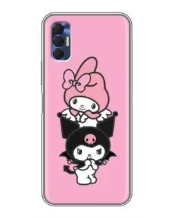 Чехол для TECNO Spark 8P с картинкой «My Melody и Kuromi»