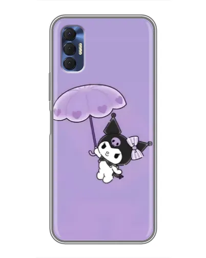 Чехол для TECNO Spark 8P с картинкой «Kuromi с зонтиком»